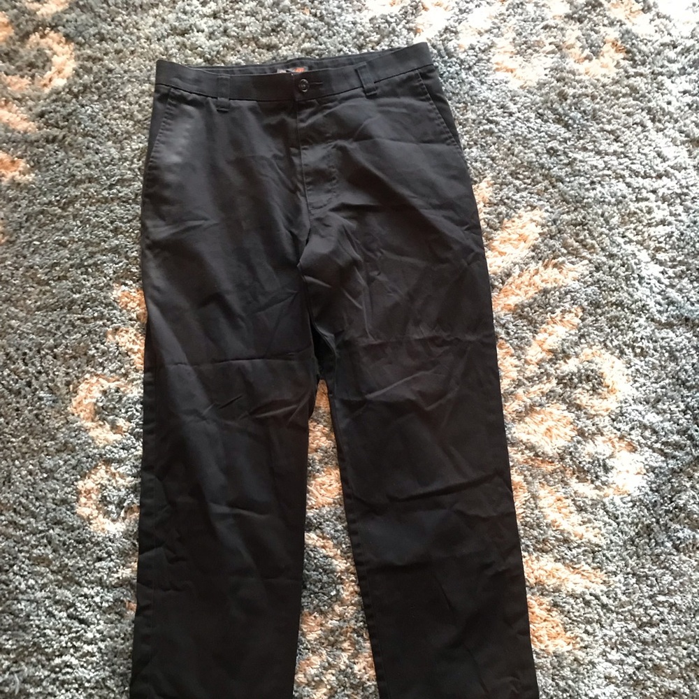 Men’s Black Cotton Dress Pants